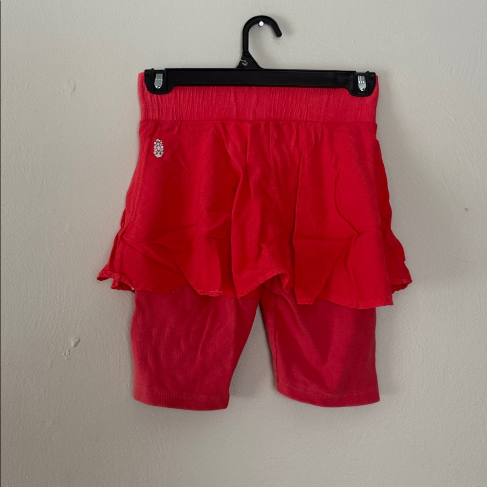 Free People Red Athletic Skirt with Shorts XS - Picture 4 of 7